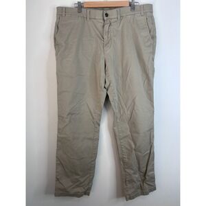 Duck Head Mens Khaki Chino Pants Tan Stretch Cotton Twill Size 40x32 Flat Front